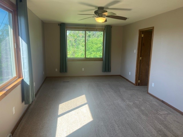 1320 High, Jefferson Hills, PA 15025 - unfurnished room with ceiling fan, carpet floors, and baseboards