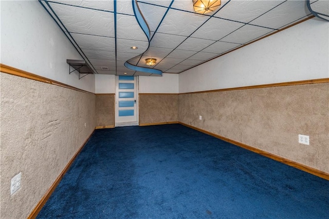 1320 High, Jefferson Hills, PA 15025 - finished below grade area with carpet and a textured wall
