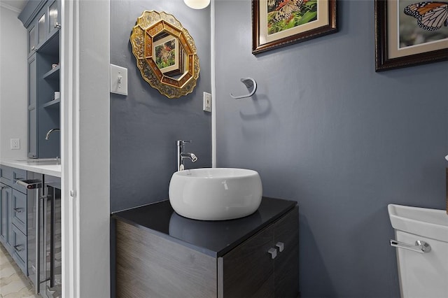 194 Beaver St, Beaver, PA 15009 - bathroom featuring vanity and toilet