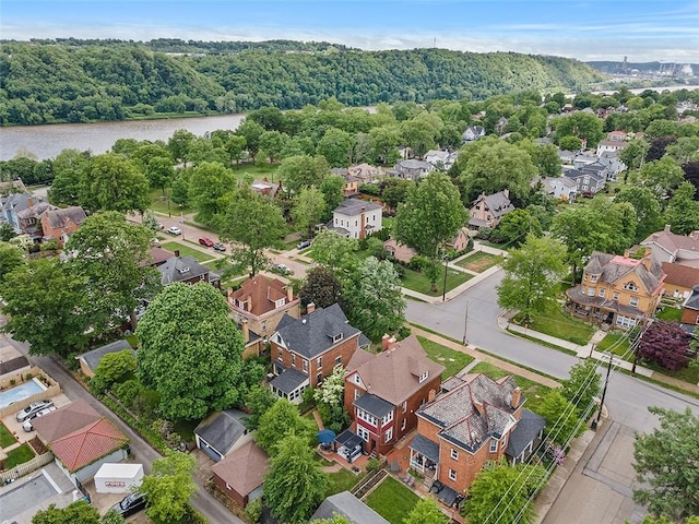 194 Beaver St, Beaver, PA 15009 - aerial view of residential area featuring a forest and a large body of water