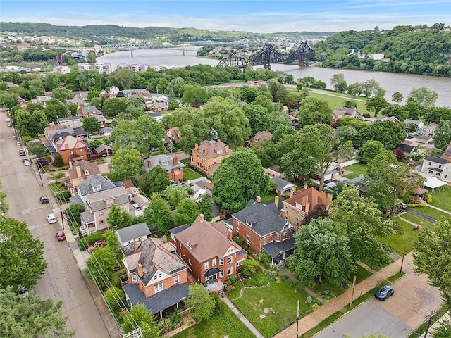 194 Beaver St, Beaver, PA 15009 - aerial perspective of suburban area with a notable bridge and a large body of water