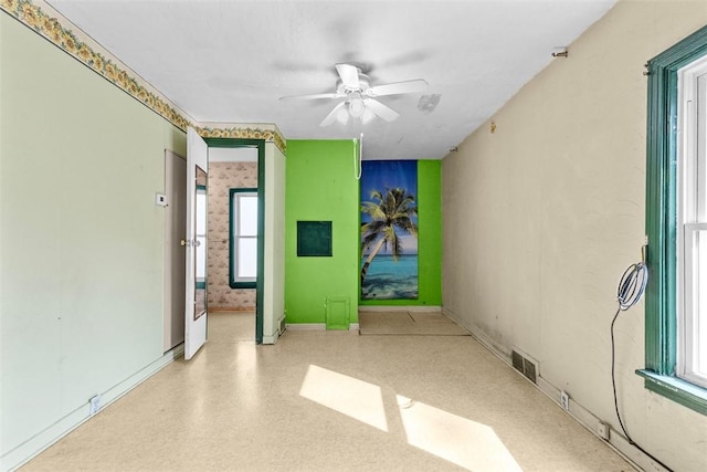 1458 Isoline, Sheraden, PA 15204 - empty room featuring ceiling fan and baseboards