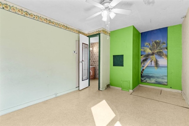1458 Isoline, Sheraden, PA 15204 - empty room featuring baseboards and a ceiling fan