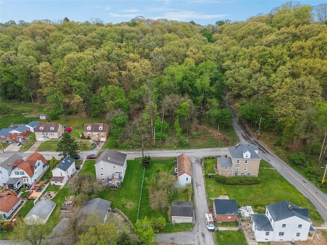1458 Isoline, Sheraden, PA 15204 - aerial overview of property's location with a heavily wooded area and nearby suburban area
