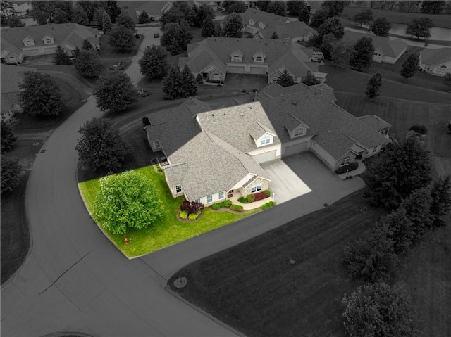 6055 Triple Crown Cir, Hempfield Twp Wml, PA 15601 - aerial view of residential area with property parcel outlined