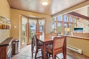 929 Al Smith Dr, Kennedy Twp, PA 15136 - dining space featuring baseboard heating and light tile patterned floors
