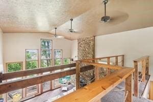929 Al Smith Dr, Kennedy Twp, PA 15136 - interior space with vaulted ceiling and a ceiling fan