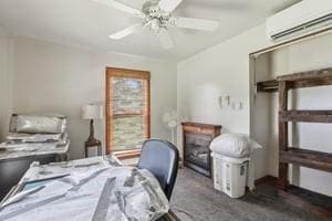 929 Al Smith Dr, Kennedy Twp, PA 15136 - office space with a wall unit AC and a ceiling fan