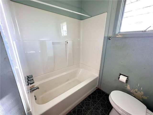 3406 New Castle, West Middlesex Boro, PA 16159 - full bathroom featuring toilet, shower / tub combination, and tile patterned flooring