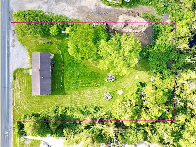 3406 New Castle, West Middlesex Boro, PA 16159 - aerial view of property's location with property parcel outlined