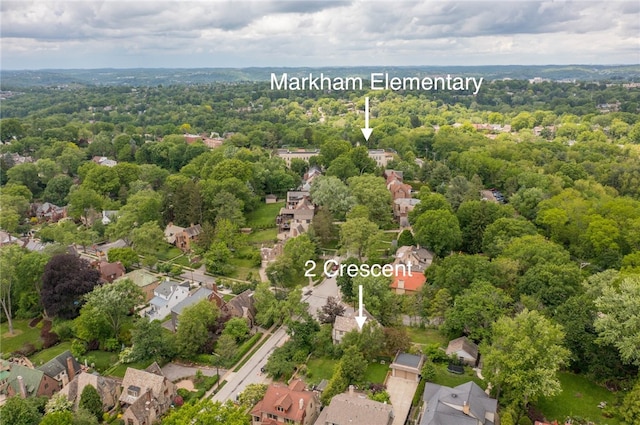 2 Crescent Dr, Mt Lebanon, PA 15228 - aerial view of residential area featuring a forest