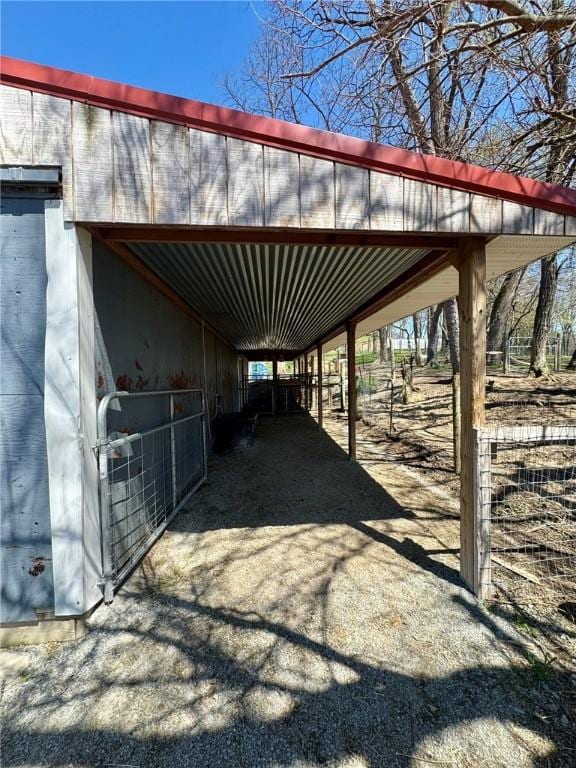 1060 Sugar Run Rd, Nottingham, PA 15367 - view of parking / parking lot featuring an exterior structure and a carport