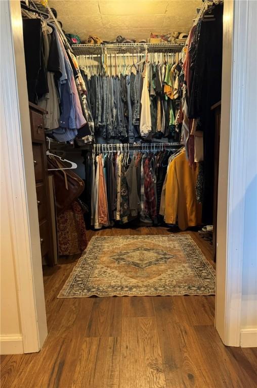 1060 Sugar Run Rd, Nottingham, PA 15367 - walk in closet featuring wood finished floors