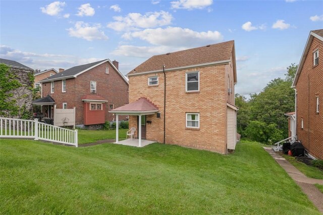 191 Clearview, West View, PA 15229 - rear view of house with a patio area and brick siding