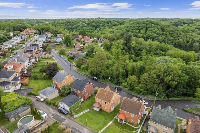 191 Clearview, West View, PA 15229 - aerial view of property and surrounding area with nearby suburban area and a heavily wooded area