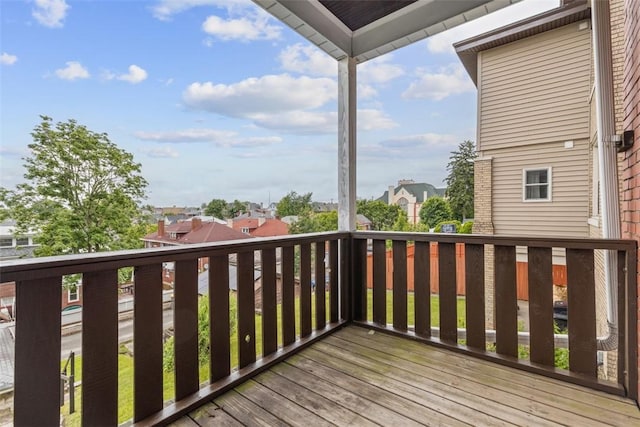 2938 Voelkel Ave, Dormont, PA 15216 - wooden deck featuring a residential view