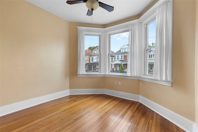 2938 Voelkel Ave, Dormont, PA 15216 - spare room with light wood-type flooring, baseboards, and a ceiling fan