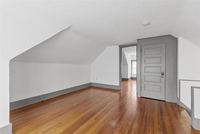 2938 Voelkel Ave, Dormont, PA 15216 - bonus room with hardwood / wood-style flooring, lofted ceiling, and baseboards