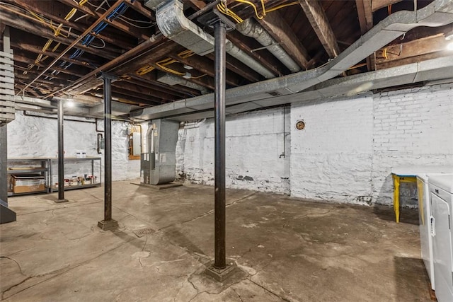 2938 Voelkel Ave, Dormont, PA 15216 - unfinished below grade area with washing machine and dryer and heating unit