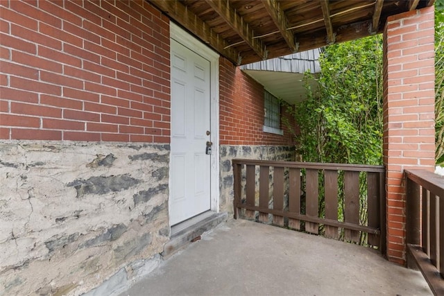 2938 Voelkel Ave, Dormont, PA 15216 - doorway to property featuring brick siding and covered porch