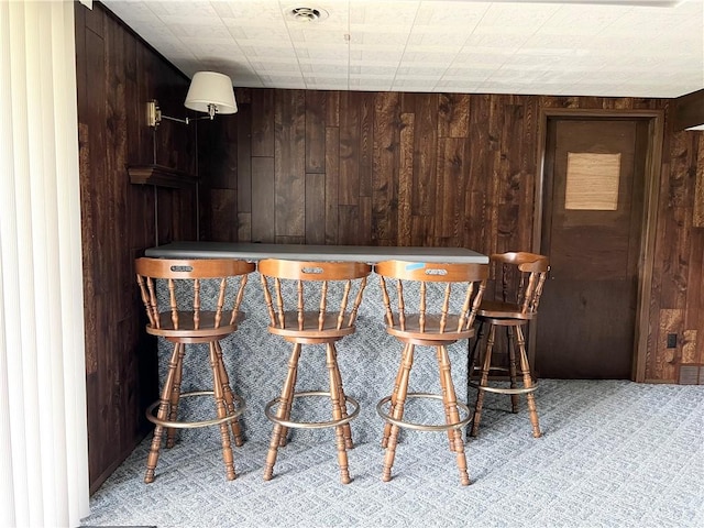 4130 James Dr, Lower Burrell, PA 15068 - indoor dry bar with wooden walls