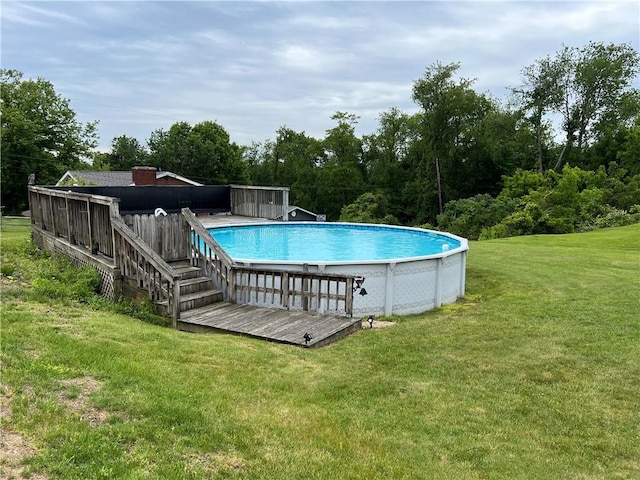 4130 James Dr, Lower Burrell, PA 15068 - swimming pool featuring a yard