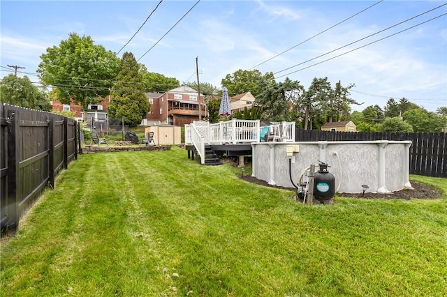5268 Fieldcrest Dr, Whitehall, PA 15236 - view of yard with a deck