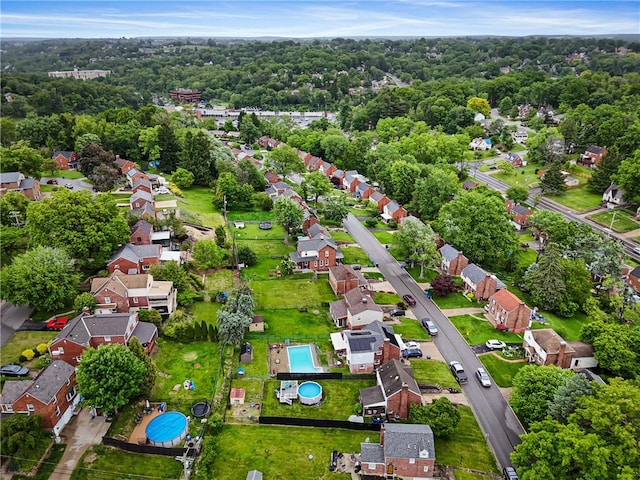 5268 Fieldcrest Dr, Whitehall, PA 15236 - aerial view of property's location featuring nearby suburban area and a pool