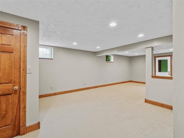 13 Westchester Ct, Robinson Twp Nwa, PA 15136 - basement with carpet floors, baseboards, and recessed lighting