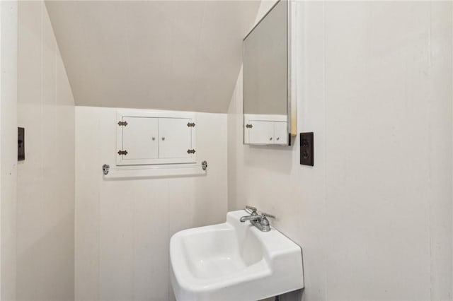 1509 Edmon Rd, Kiskiminetas Twp, PA 15618 - bathroom featuring a sink and vaulted ceiling