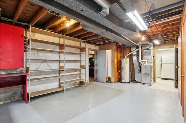 1509 Edmon Rd, Kiskiminetas Twp, PA 15618 - unfinished below grade area featuring gas water heater and heating unit