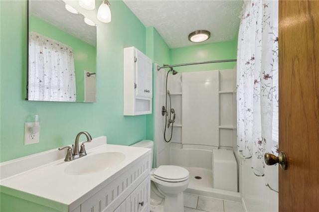 1509 Edmon Rd, Kiskiminetas Twp, PA 15618 - full bath with curtained shower, vanity, toilet, and tile patterned flooring