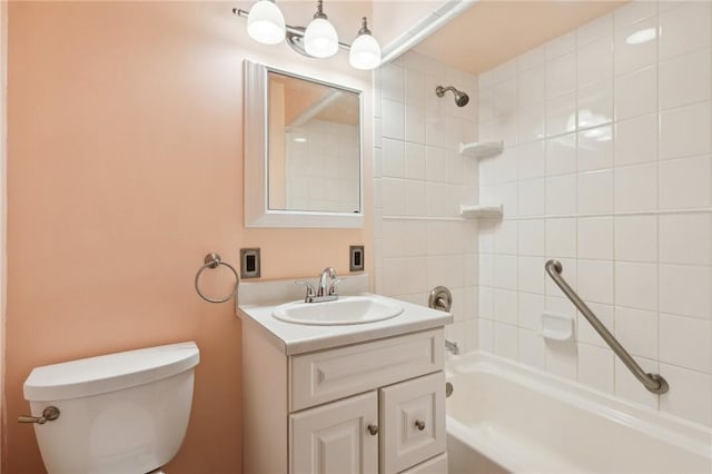 1509 Edmon Rd, Kiskiminetas Twp, PA 15618 - full bathroom with tub / shower combination, toilet, and vanity