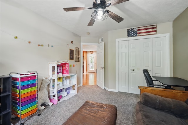 1125 Annisville Rd, Washington Twp But, PA 16050 - office with carpet floors and ceiling fan