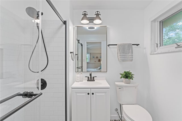 1527 W Ingomar Rd, Franklin Park, PA 15237 - full bathroom with a stall shower, vanity, and toilet