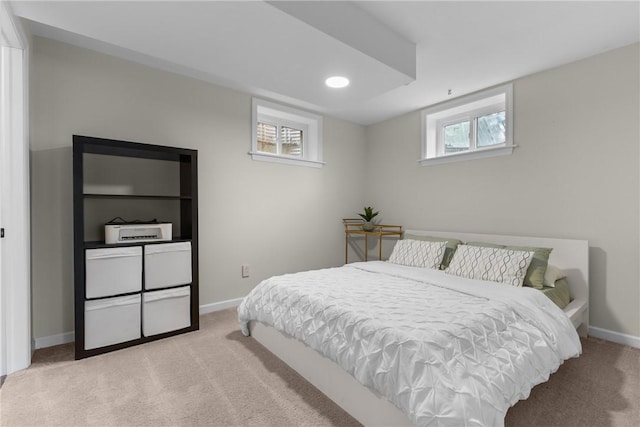 6032 Dalmation Dr, Bethel Park, PA 15102 - bedroom featuring light colored carpet, baseboards, and recessed lighting