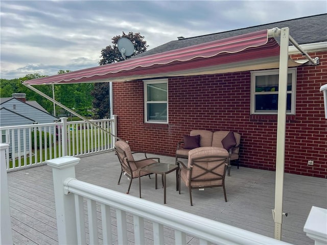 127 Burns Ave, Chippewa Twp, PA 15010 - deck featuring an outdoor living space