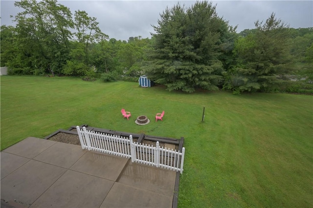 127 Burns Ave, Chippewa Twp, PA 15010 - view of yard with a fire pit