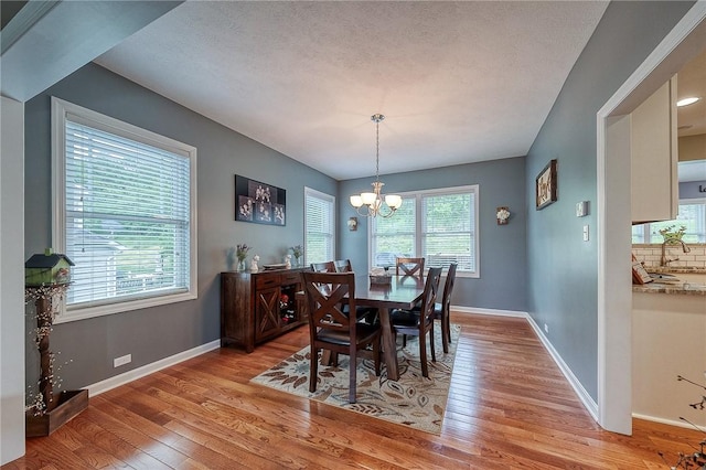 1517 Lombard Cir, South Strabane, PA 15301 - dining room featuring light wood-style flooring, a chandelier, and baseboards