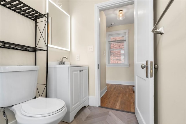 1727 Morningside Ave, Morningside, PA 15206 - bathroom with baseboards, toilet, and vanity