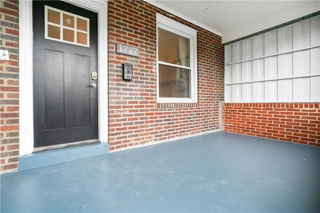 1727 Morningside Ave, Morningside, PA 15206 - doorway to property with brick siding and a porch