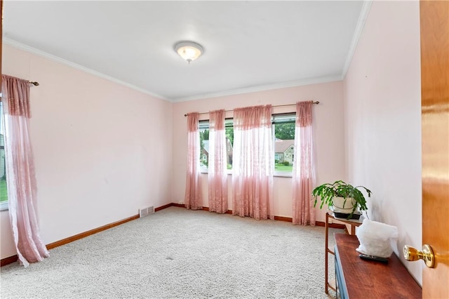 146 Samuel St, Chippewa Twp, PA 15010 - carpeted empty room featuring crown molding and baseboards