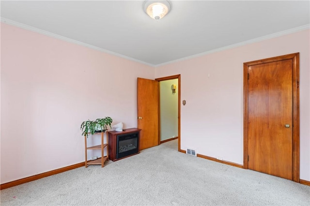 146 Samuel St, Chippewa Twp, PA 15010 - carpeted spare room with baseboards and ornamental molding