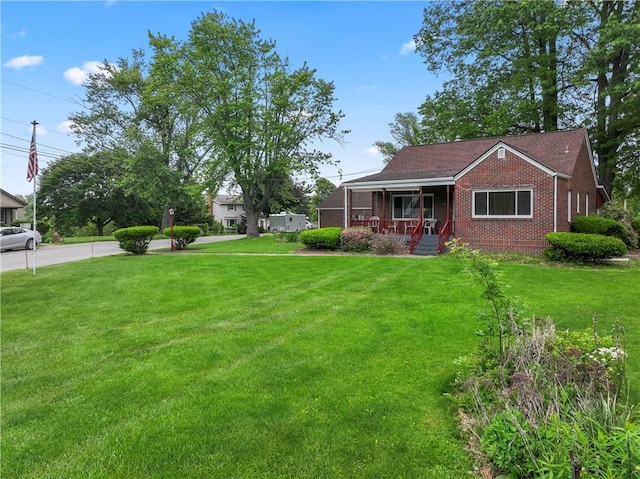 146 Samuel St, Chippewa Twp, PA 15010 - view of grassy yard featuring covered porch