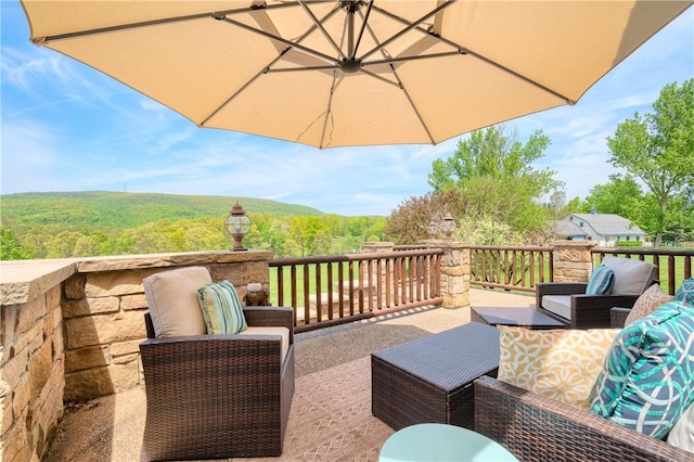 311 Derry Ridge Rd, Ligonier Twp, PA 15658 - view of patio featuring outdoor lounge area