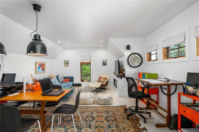 311 Derry Ridge Rd, Ligonier Twp, PA 15658 - office area featuring plenty of natural light and recessed lighting