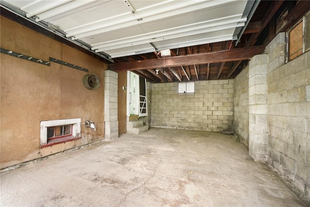 1030 N Grandview Ave, Mckeesport, PA 15132 - garage with concrete block wall