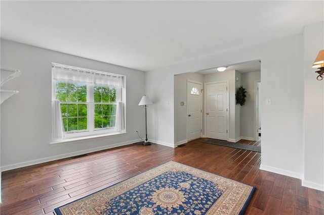 407 Pine Trees Dr, Scott Twp Sal, PA 15106 - foyer with hardwood / wood-style floors and baseboards