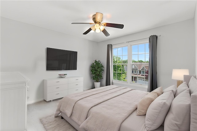 407 Pine Trees Dr, Scott Twp Sal, PA 15106 - bedroom featuring ceiling fan and baseboards