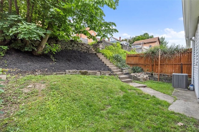 1241 Arkansas Ave, Dormont, PA 15216 - view of yard with central AC and stairway